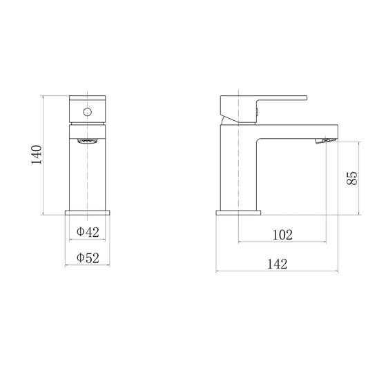 5 X Bulk ETON JUNO | Mono Basin Mixer | CHROME