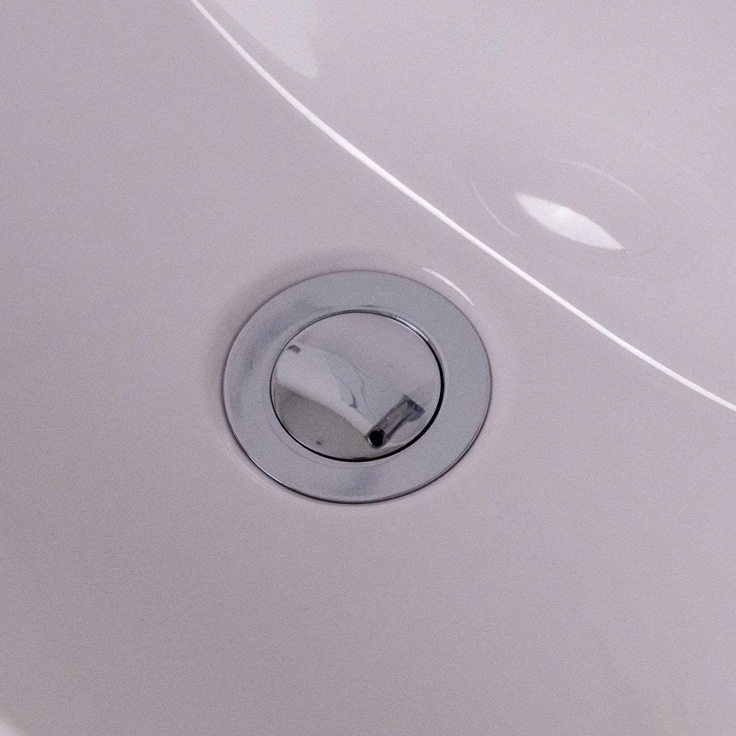 5 x Basin Waste Push Button Click-Clack Basin Waste - Slotted - G1 1/4" - Chrome