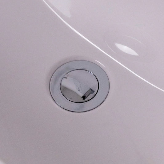 5 x Basin Waste Push Button Click-Clack Basin Waste - Slotted - G1 1/4" - Chrome